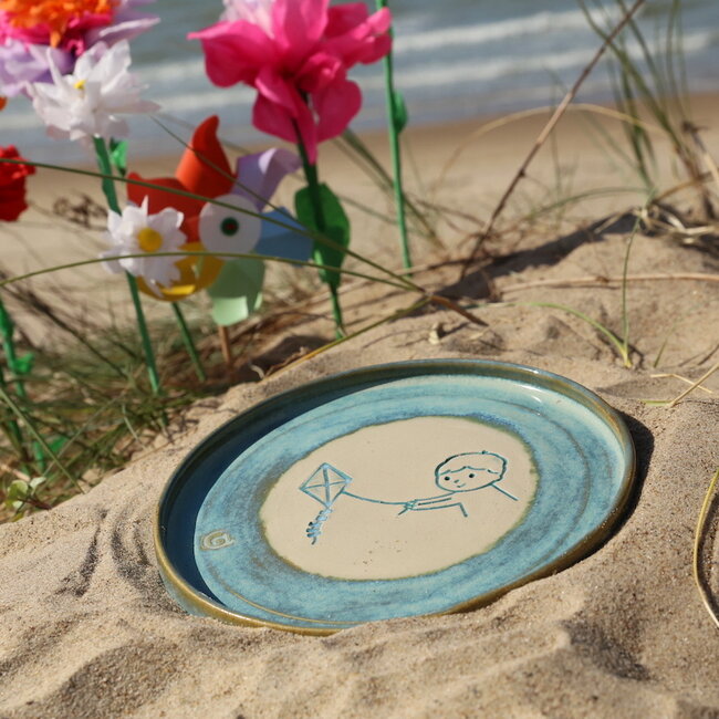 Assiette faite à la main "Emiel" service pour enfants