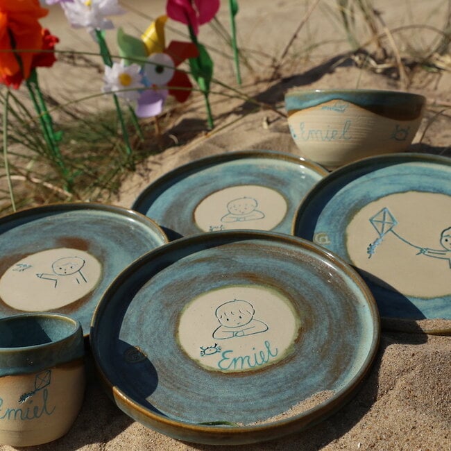 Handmade ceramic children's plate "Emiel"