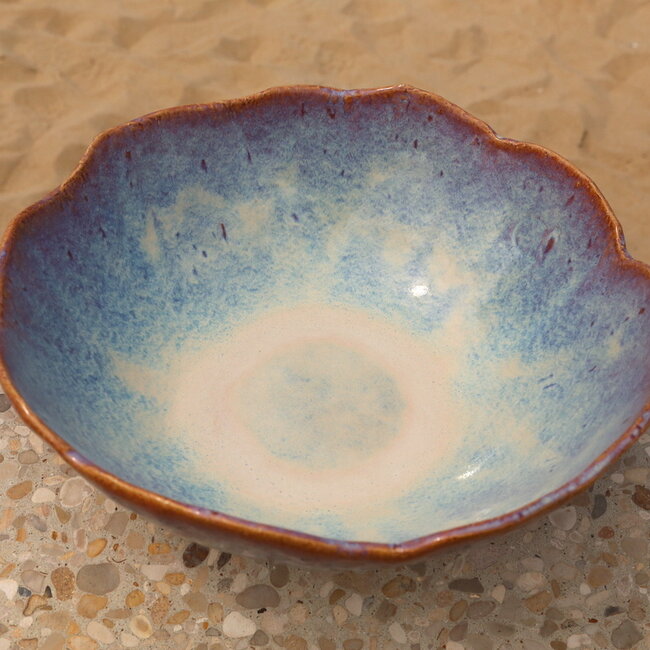 Unique, exclusive handmade large Sunrise bowl for your kitchen or table