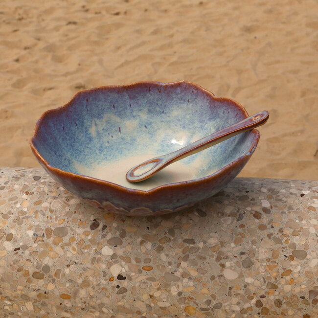Large handmade decoration and fruit bowl, Sunrise