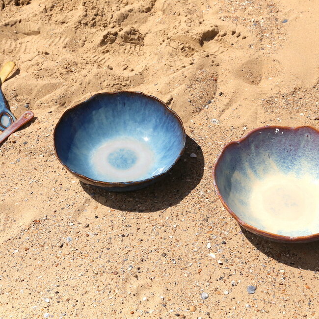Large handmade decoration and fruit bowl, Sunrise