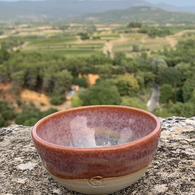 Ceramic handmade bowl, Sungreen