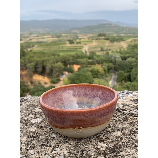 artisann Handmade ceramic bowl with unique glazes from the "Sungreen" service