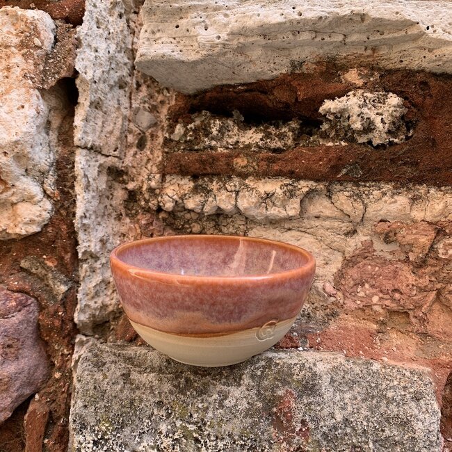 Ceramic handmade bowl, Sungreen