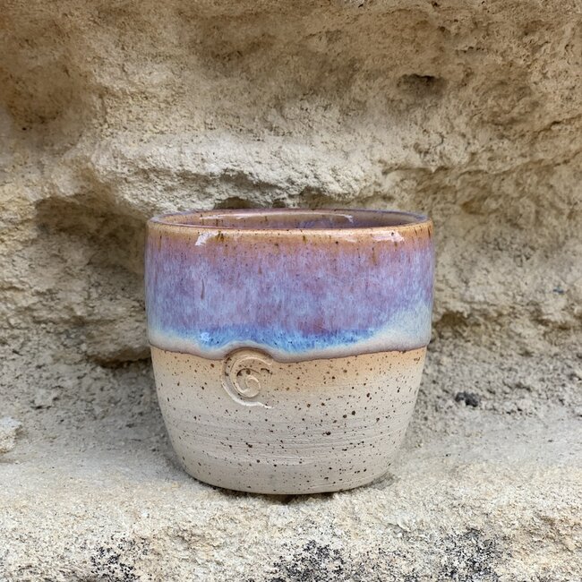 Contemporary, handmade ceramic cup from the tableware and collection “Sunrise"