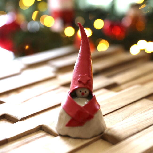 Eigentijdse charmante kerstmannetje kopen bij de keramiekwinkel