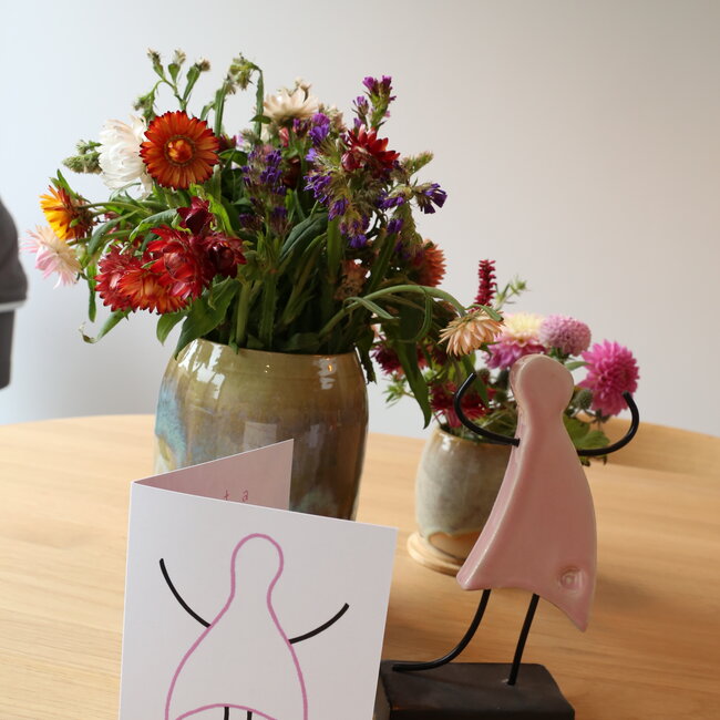 Art represented by a handmade ceramic statue is the symbol of unity, friendship, love, happiness, ... and so much more.