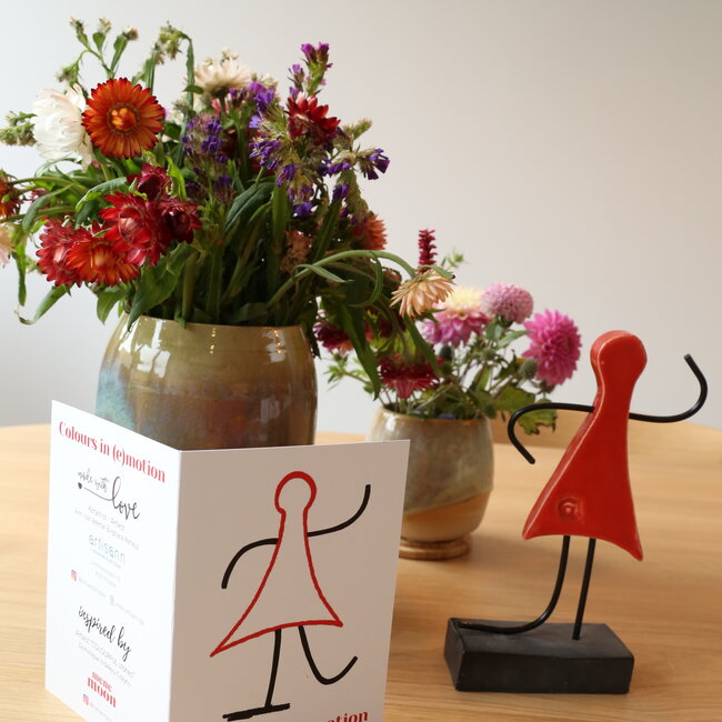 Kunst voorgesteld door een met de handgemaakt keramisch beeldje is het symbool voor eenheid, vriendschap, liefde, geluk, … en nog zoveel meer.