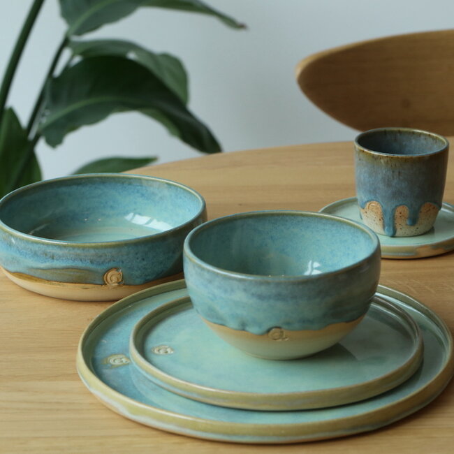 Ceramic handmade bowl, Mint