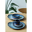 artisann With the turntable handmade bowl of Belgien clay with a beautiful Floating blue high-firing glaze.