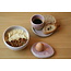 artisann Achetez un service rose de petit-déjeuner en céramique fait à la main dans un emballage
