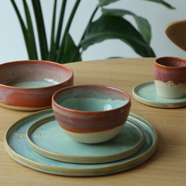 Serviesset: Lagune en Sungreen