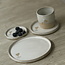 Assiette en céramique artisanale, White Love