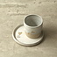 Keramisch handgemaakt bord, White Love