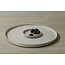 artisann Wit handgemaakte keramisch bord van het servies en de collectie “White Spots"
