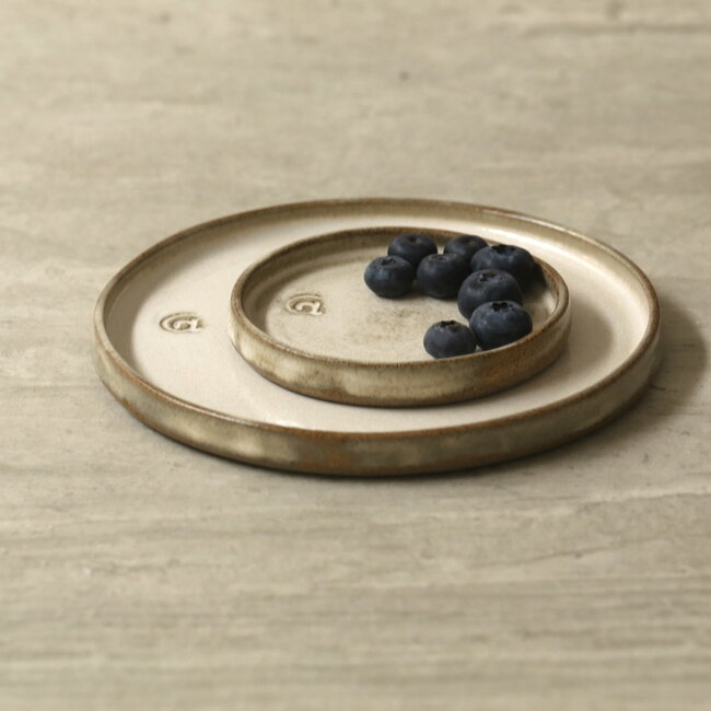 Keramisch handgemaakt bord, Italian White