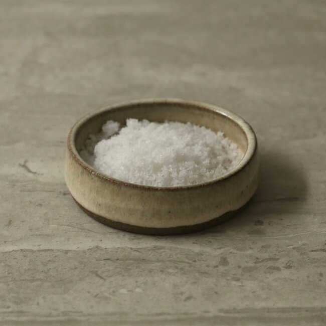 Ceramic handmade salt, pepper or tapas dish, "Italian White"