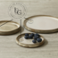 Handmade ceramic plate with logo