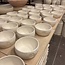 Handmade ceramic plate with logo