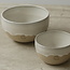 Handmade ceramic bowl, White Spots