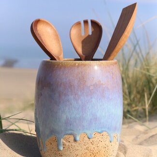 artisann Vase and spoon pot Sunrise