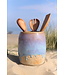 artisann Beautiful contemporary, hand-turned ceramic vase "Sunrise"