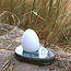 Handmade ceramic egg cup, Mint