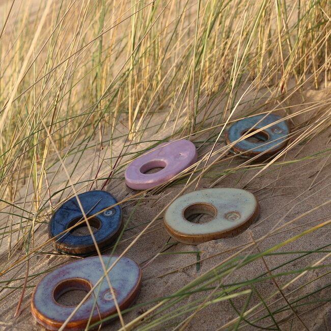 Unique handmade contemporary ceramic egg cup  glazes in the color mint