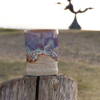 artisann Vase Sunrise carving