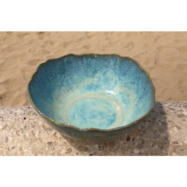 artisanni Unique, exclusive handmade large Mint decoration- or fruit bowl for your kitchen or table