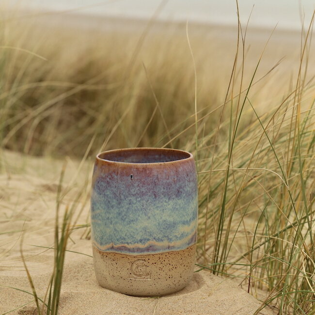 Vase et pot cuillère fait main en céramique, Sunrise