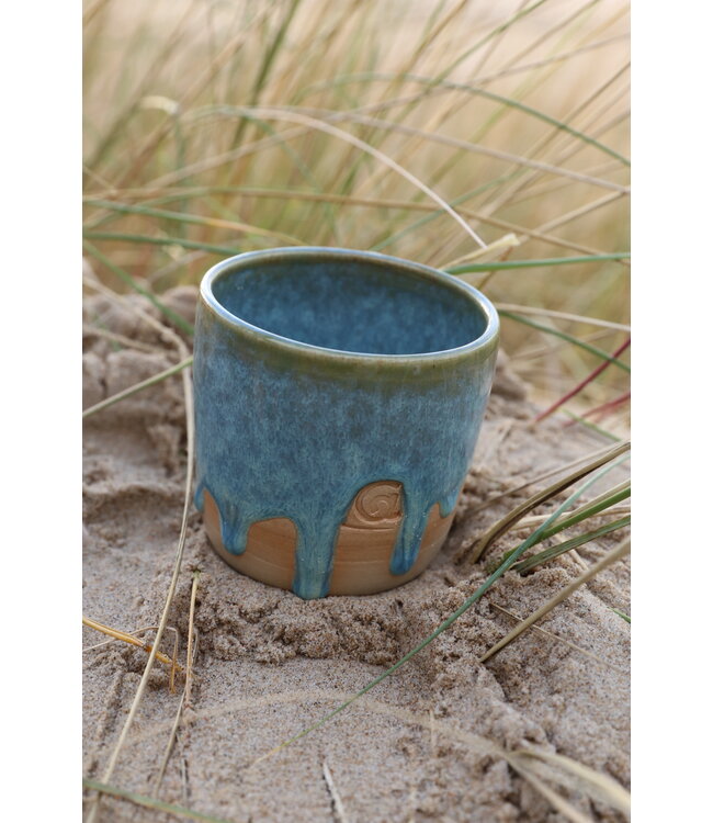 Contemporary, handmade ceramic cup from the tableware and collection “Mint"