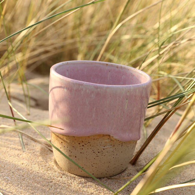 Ceramic handmade coffee cup, Pink