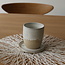 Ceramic handmade coffee cup, White Dunes