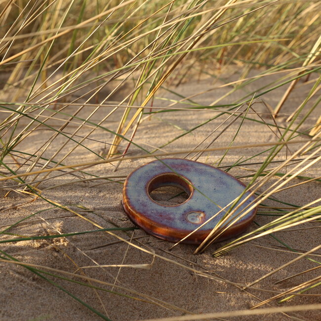 Handmade ceramic egg cup,  Sunrise