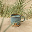 Contemporary, handmade ceramic mug from the tableware and collection “Mint"