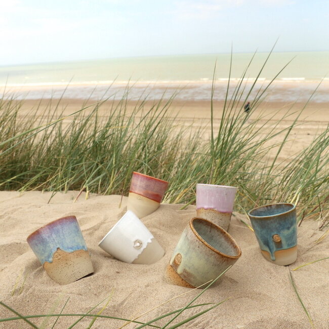 Tasse de thé artisanale en céramique, Sunrise