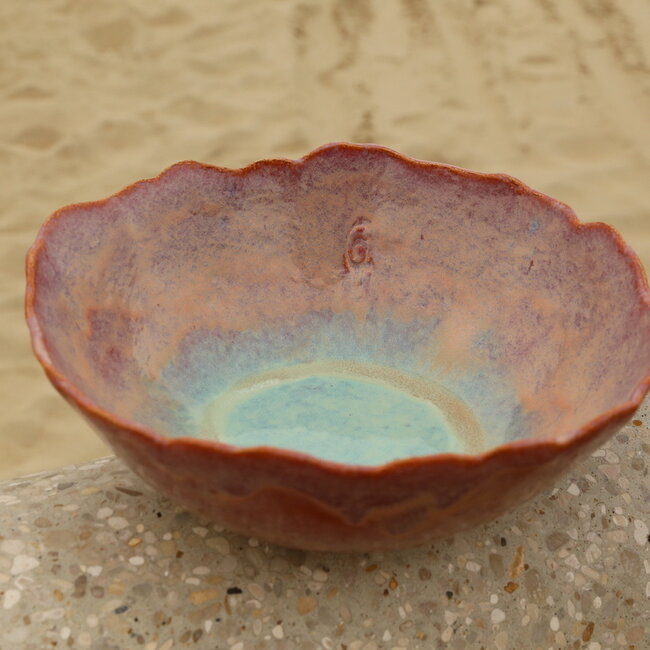 Large handmade decoration and fruit bowl, Sungreen