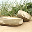 Handmade ceramic bowl with unique glazes from the "Italian White" service