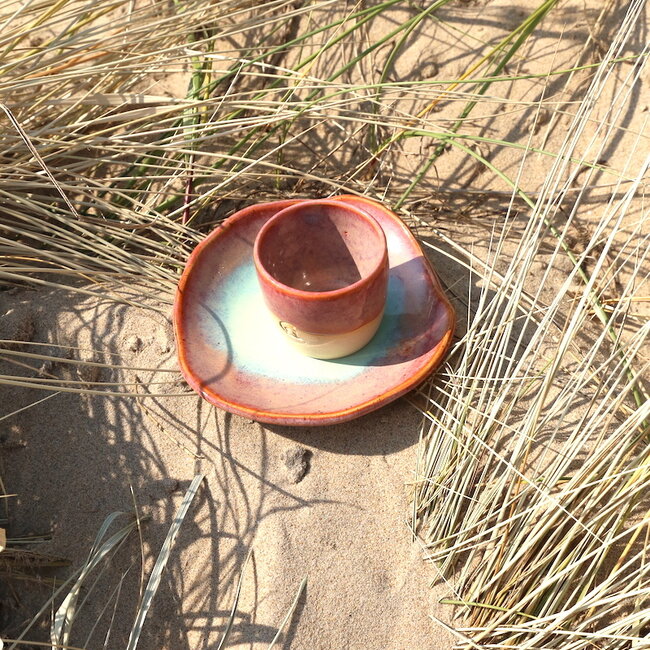 Keramisch handgemaakt schoteltje Coquillage, Sungreen