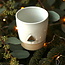 Tasse de thé artisanale en céramique, White Tree