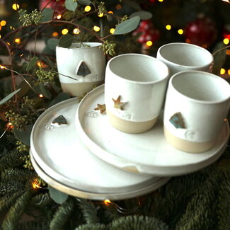 artisann Tableware set: White Star & Christmas tree