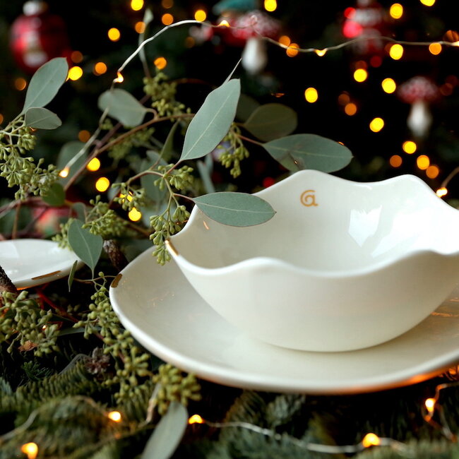 Gift package: Porcelain "Touch of Gold"