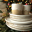 Handgemaakt keramisch wit tafelservies "White Dunes" kopen in een set - cadeaupakket
