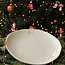 Porcelain contemporary handmade plate “Knokkette” Touch of Gold