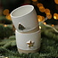 Ceramic handmade coffee cup, White Tree