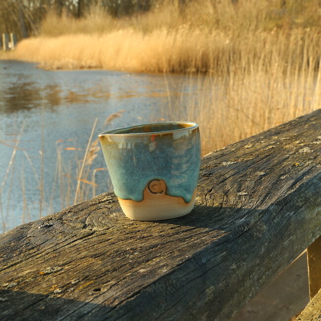 Ceramic handmade milk jug, Mint