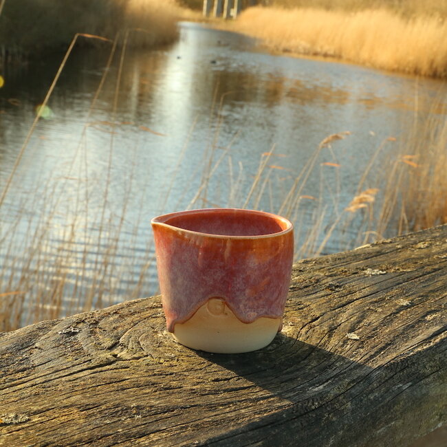 Ceramic handmade milk jug from our coffee service "Sungreen"