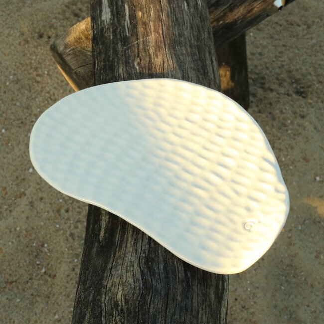 Porcelain handmade tapas plate - La Plage