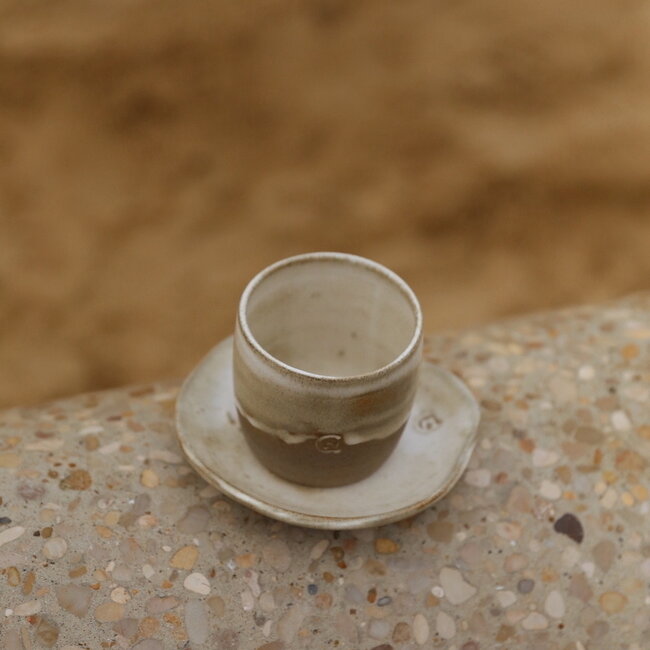 Handmade ceramic little scale Coquillage, Italian White